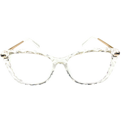 Armação Feminina Transparente Gatinho TR90 - D2
