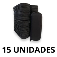 Estojo com zíper 16 cm para óculos, maquiagem, canetas