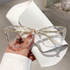Armação De Óculos Feminina Para Grau Cristal Lapidado 3D Clássica Casual Moderna Tendência Trend
