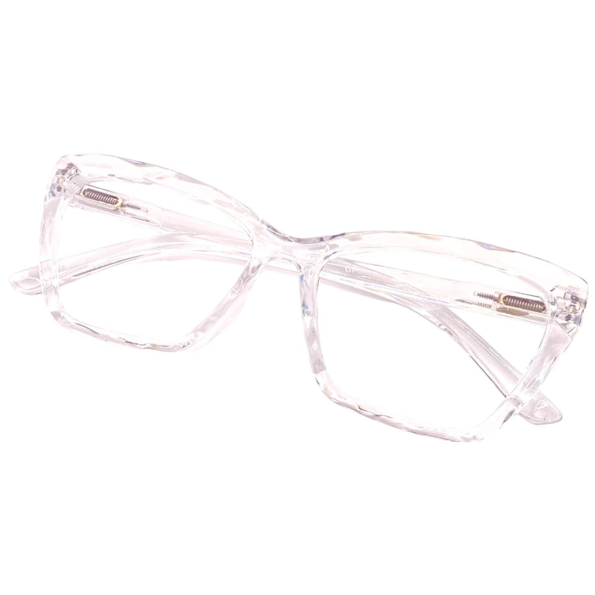 Armação De Óculos Feminina Para Grau Cristal Lapidado 3D Clássica Casual Moderna Tendência Trend