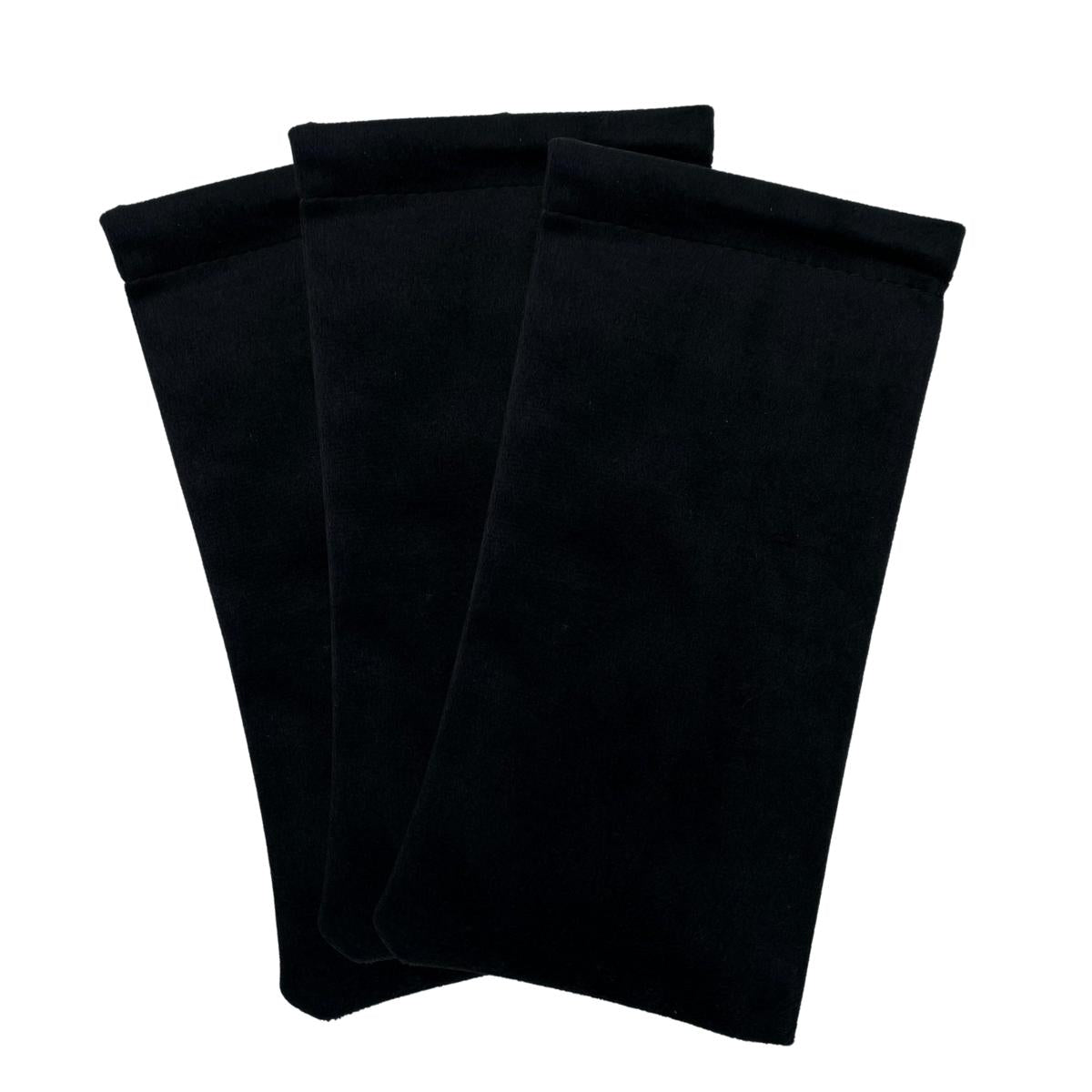 Capa de Óculos Porta 3 Peças Veludo Sintético com Fecho Automático (case/estojo/proteção/capa) Acessórios Pequenos