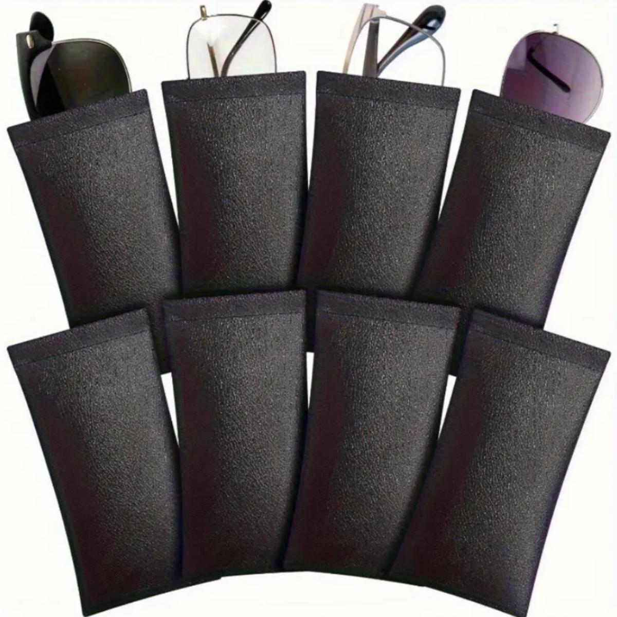 Kit 10 Capinha Porta Óculos Case De Luxo Hidrofobica Atacado - Preto