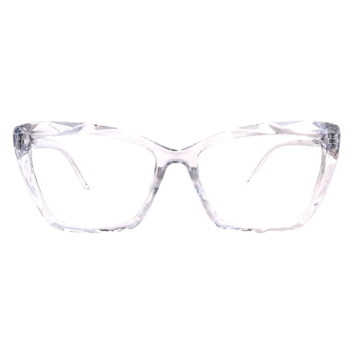 Armação De Óculos Feminina Para Grau Cristal Lapidado 3D Clássica Casual Moderna Tendência Trend
