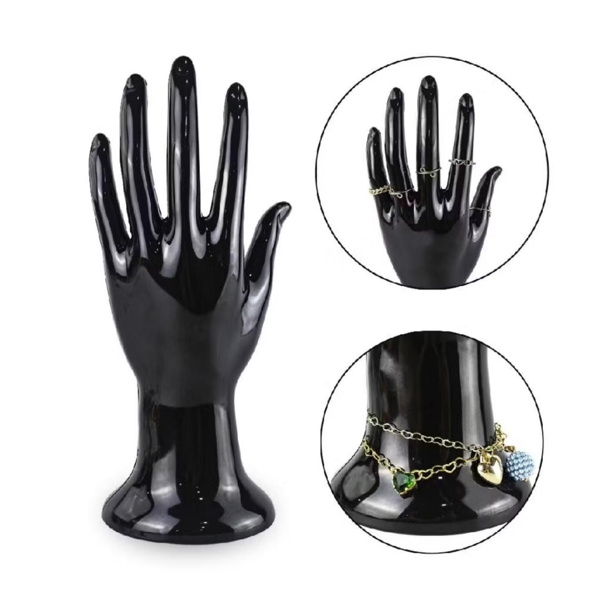 Mão Expositora Para Anéis Pulseiras, Joias, Uso Pessoal ou Para Lojas e Vitrines, Mão Esquerda Leve, para Decoração