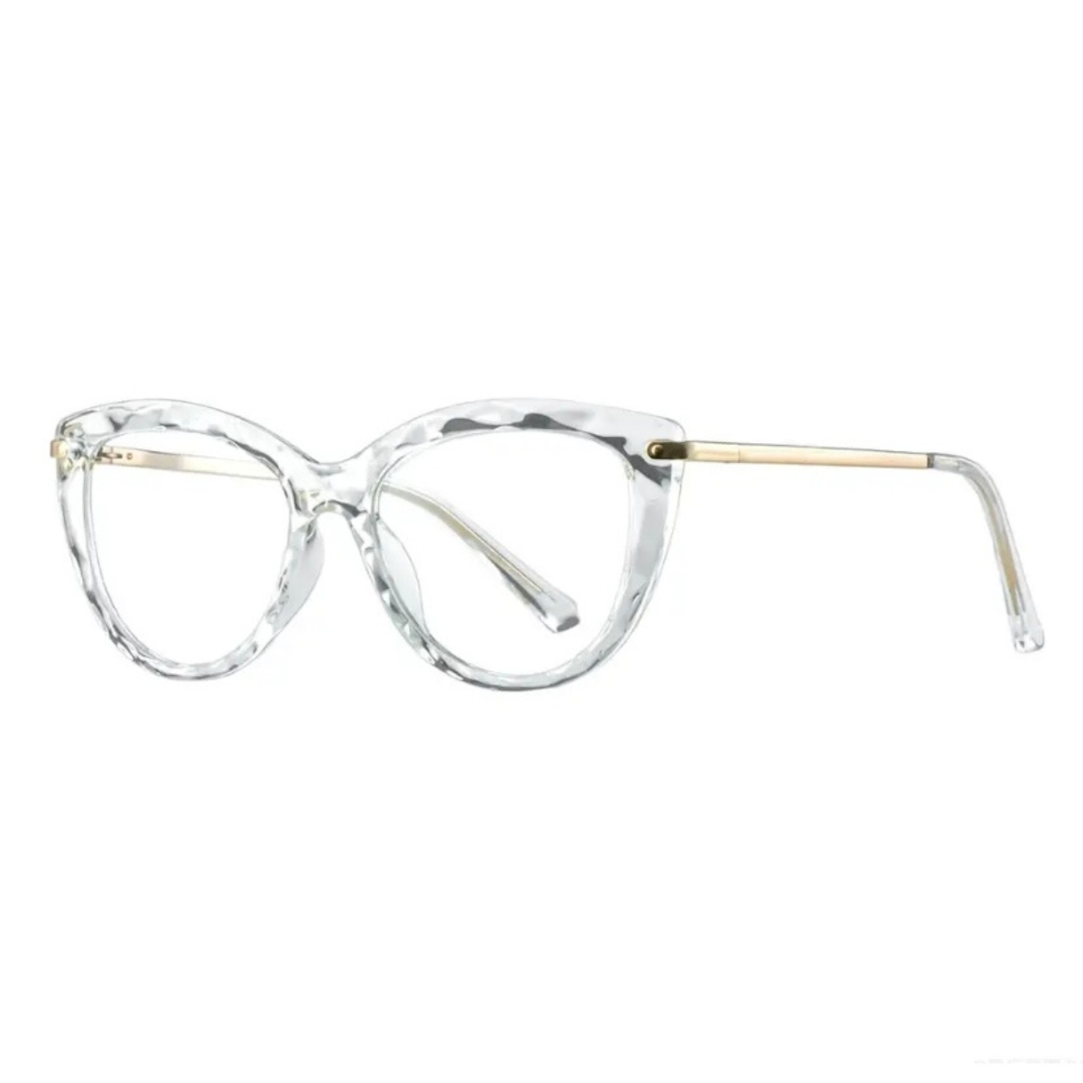 Armação Feminina Transparente Oval Gatinho TR90 - OVAL