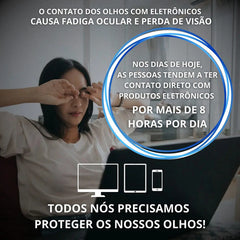 Óculos Miu Bloqueador De Luz Azul Anti Fadiga Oval Feminino - Filtro Azul - Opção 1
