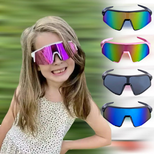 Óculos De Sol Infantil Esportivo Ciclismo Bike Corrida