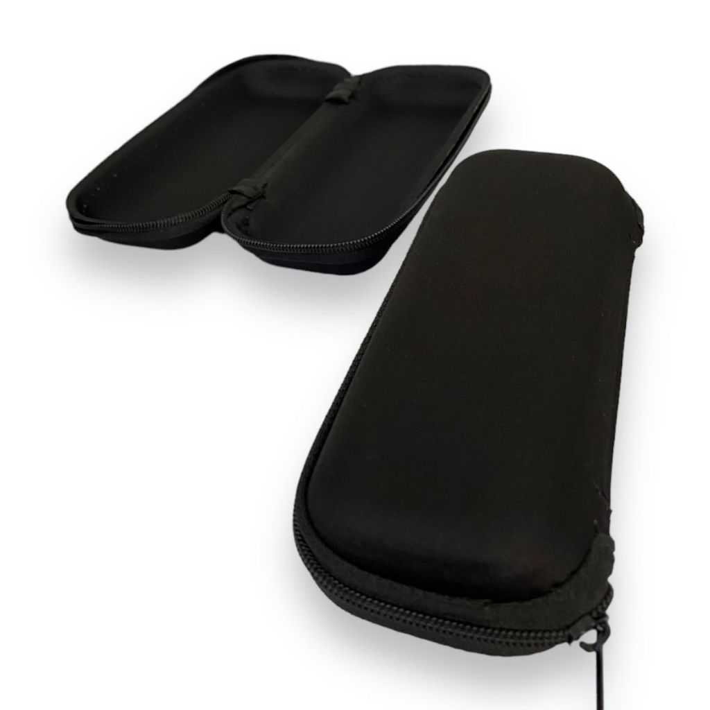 Estojo com zíper 16 cm para óculos, maquiagem, canetas