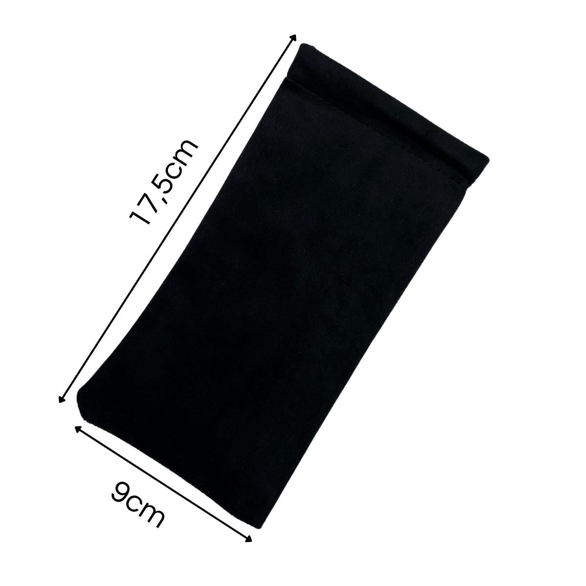 Capa de Óculos Porta 3 Peças Veludo Sintético com Fecho Automático (case/estojo/proteção/capa) Acessórios Pequenos