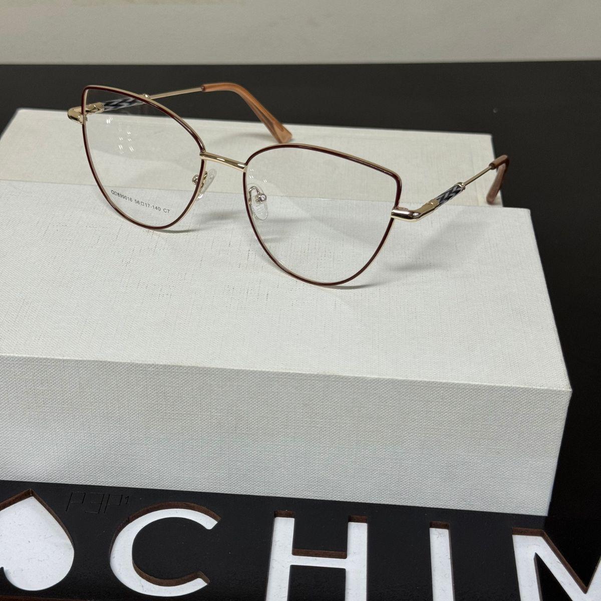 ÓCULOS ARMAÇÃO PARA GRAU FEMININA METAL PREMIUM MODERNA MODA 899016