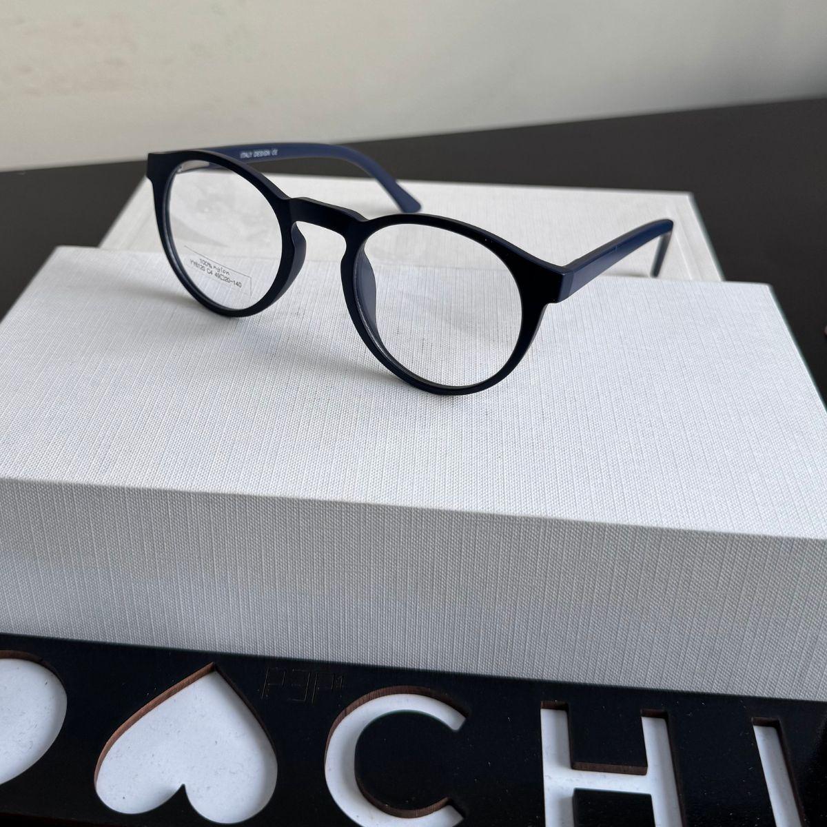 Óculos com Clip Solar Magnético Nylon Redondo Moderno Redução de Reflexos e Proteção UVB - 120