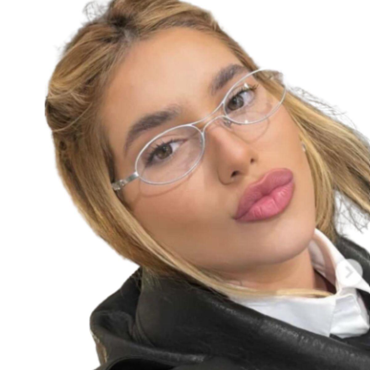 Óculos da Virginia Armação de Metal Design Clássico e Elegante armação sofisticada e leve 801