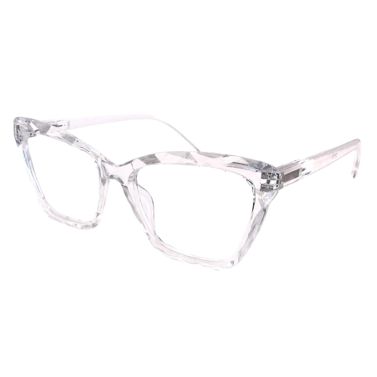 Armação De Óculos Feminina Para Grau Cristal Lapidado 3D Clássica Casual Moderna Tendência Trend