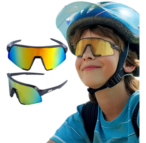 Óculos De Sol Infantil Esportivo Ciclismo Bike Corrida