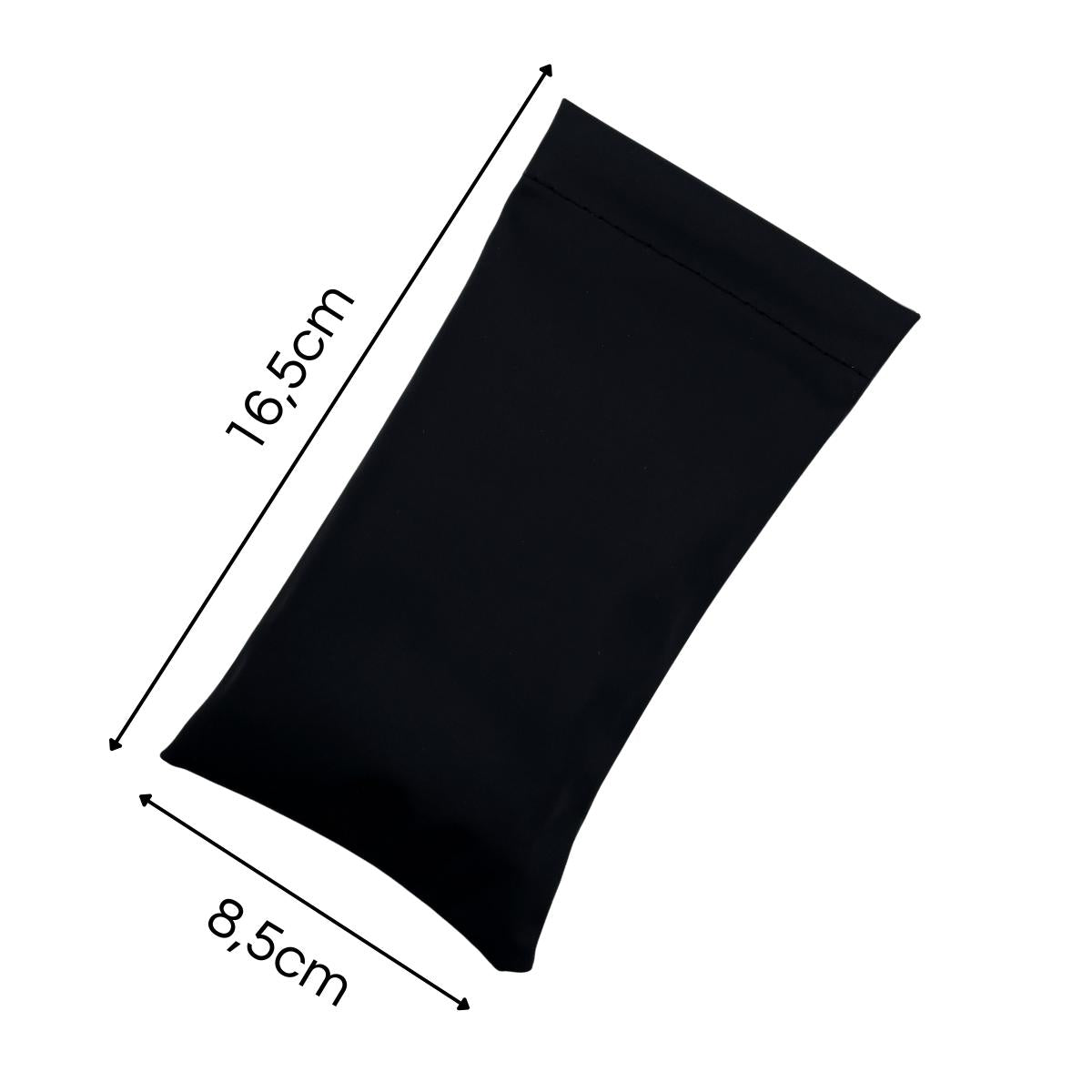 Kit 10 Capinha Porta Óculos Case De Luxo Hidrofobica Atacado - Preto