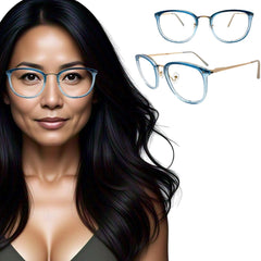 Óculos Armação Feminino Geek Vintage Classic Retrô Moda Fashion A001